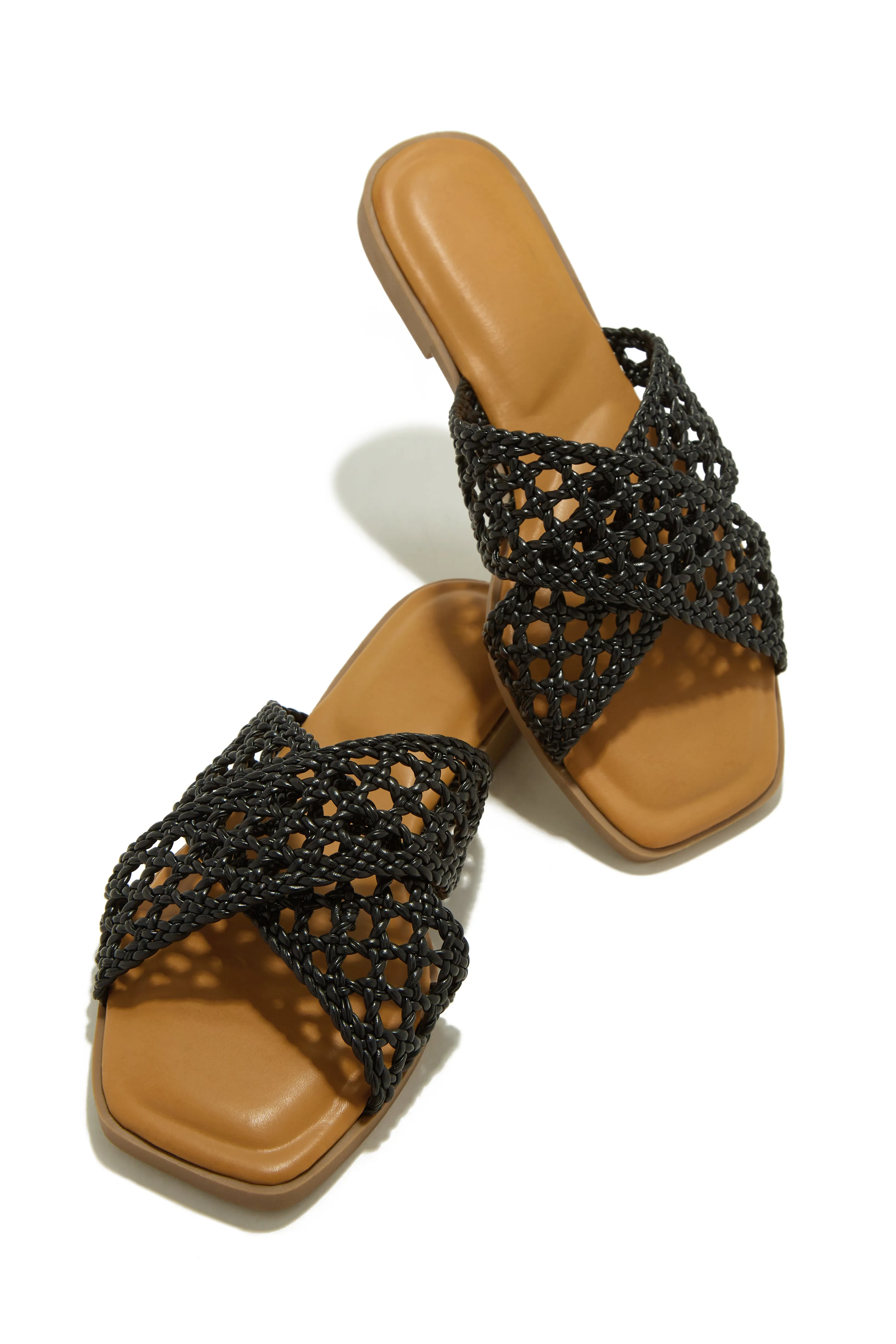 Beachside Slip On Sandals - Black