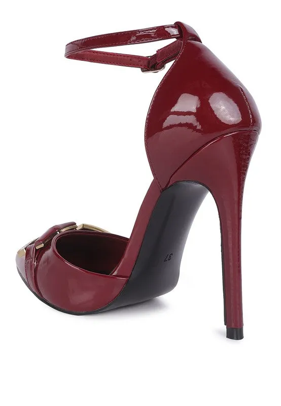 Mocktail  - Diamante Buckle Patent Stilettos for women
