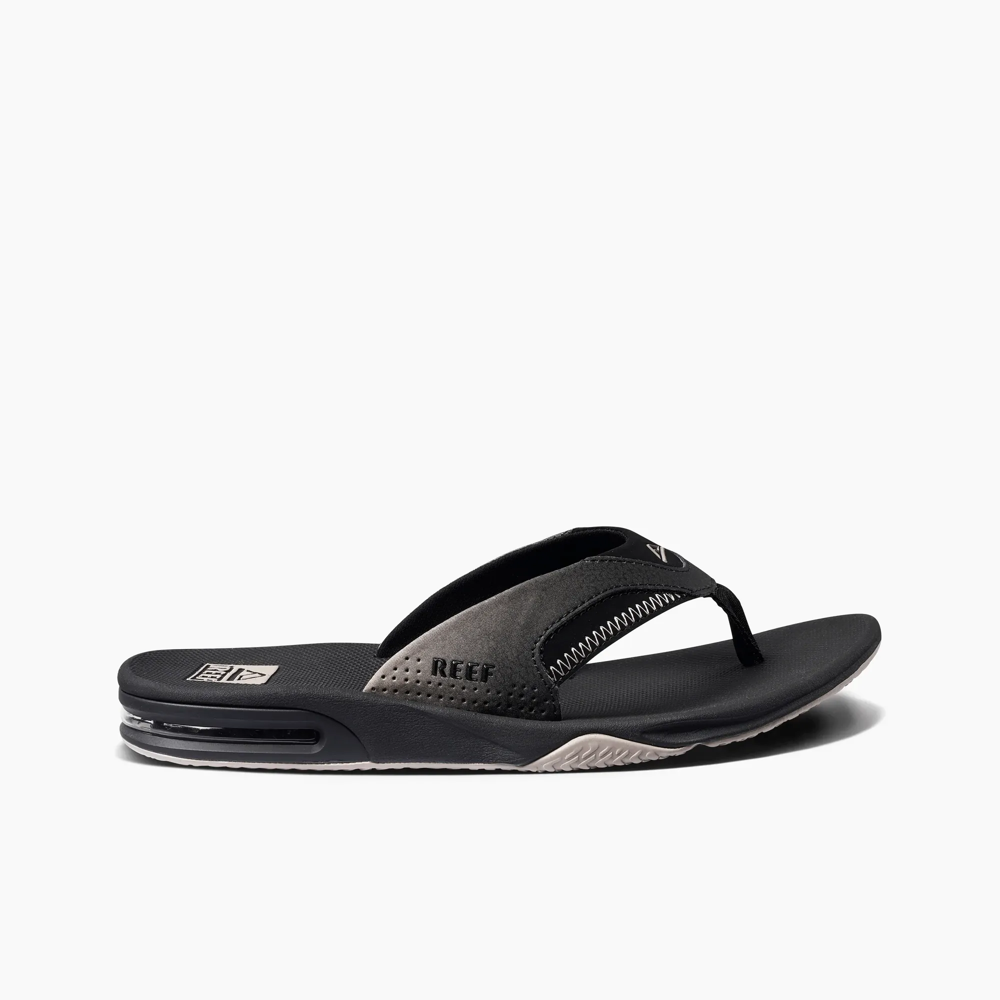 Reef Men's Fanning Flips- Black/ Taupe Fade